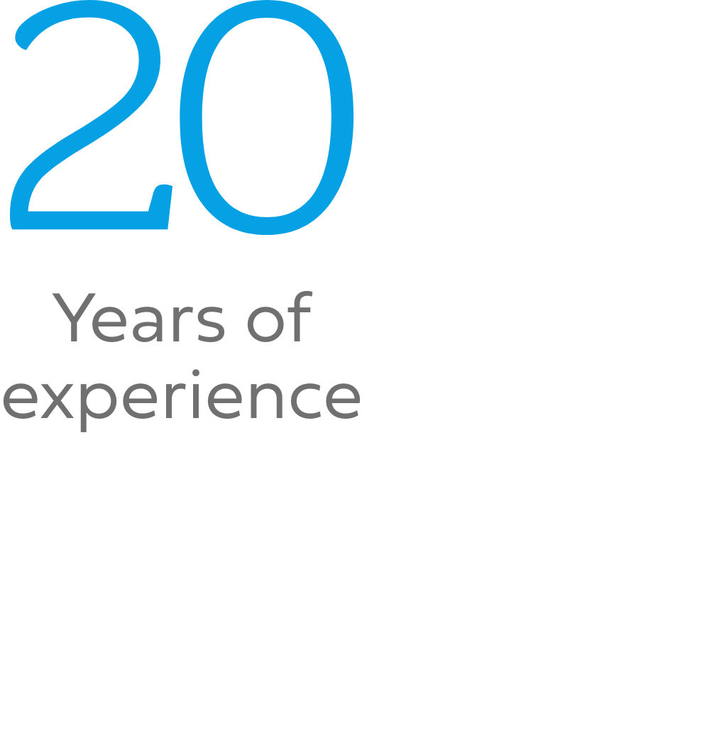20 years of experience
